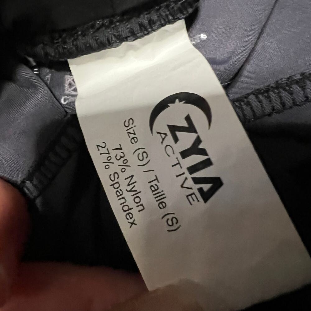 Zyia Active Pants Womens Small Camo Gray Black Joggers - Picture 5 of 8